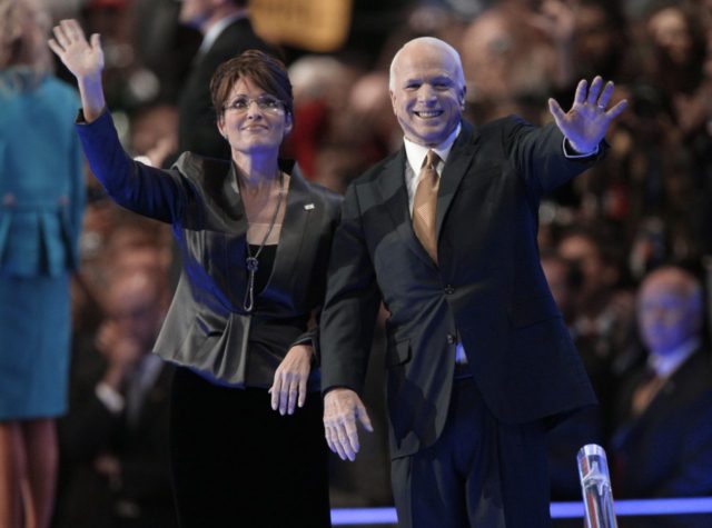Sarah Palin and John McCain (Charlie Neibergall / Associated Press)