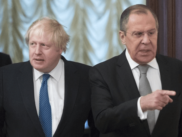Sergey Lavrov and Boris Johnson