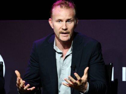 Warrior Poets Filmmaker, CEO and President Morgan Spurlock speaks onstage at The Evolution of Branded Content - From the Small Screen to the Big Screen (and back!) panel during Advertising Week 2015 AWXII at the Hard Rock Cafe New York on October 1, 2015 in New York City. (Photo by …