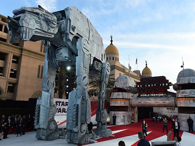 A general view of atmosphere at the Los Angeles premiere of "Star Wars: The Last Jedi" at