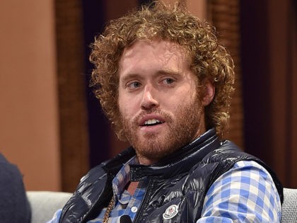 SAN FRANCISCO, CA - OCTOBER 06: Actor T. J. Miller speaks onstage during 'Silicon Valley Vs. Silicon ValleyInside HBOs Hit Show' at the Vanity Fair New Establishment Summit at Yerba Buena Center for the Arts on October 6, 2015 in San Francisco, California. (Photo by Mike Windle/Getty Images for Vanity …