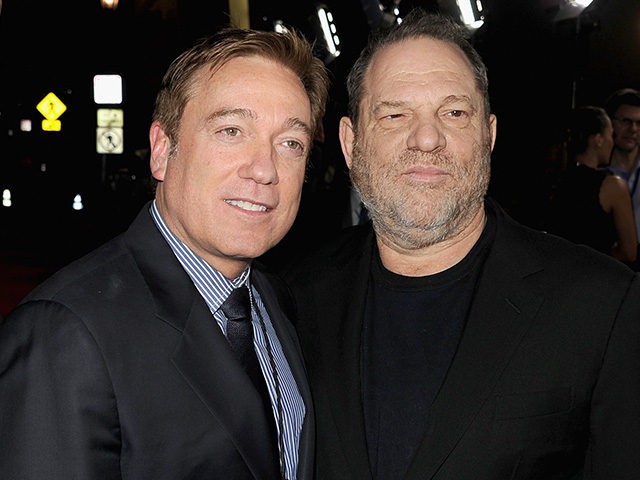 LOS ANGELES, CA - DECEMBER 16: CAA Managing Partner Kevin Huvane (L) and producer Harvey Weinstein attend the Premiere of The Weinstein Company's 'August: Osage County' at Regal Cinemas L.A. Live on December 16, 2013 in Los Angeles, California. (Photo by Kevin Winter/Getty Images)