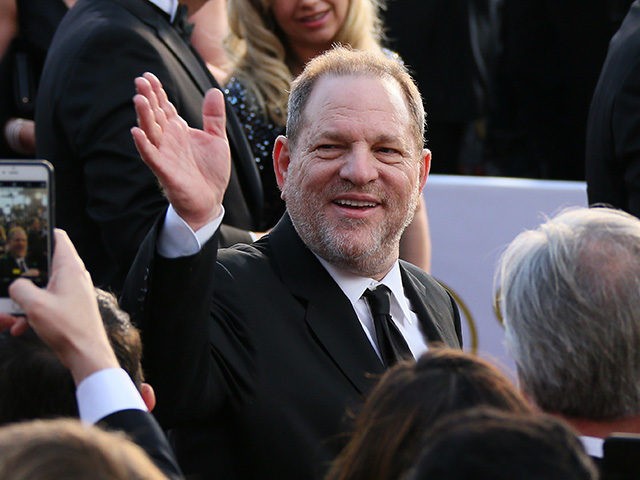 Harvey Weinstein arrives on the red carpet for the 88th Oscars on February 28, 2016 in Hol