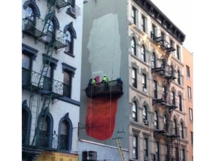 It Went Up, Then Down: Giant Penis Mural in New York Has No Staying Power