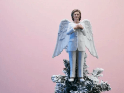 Not getting what you want for Christmas? Don't worry, this Hillary tree topper has an excuse for it!