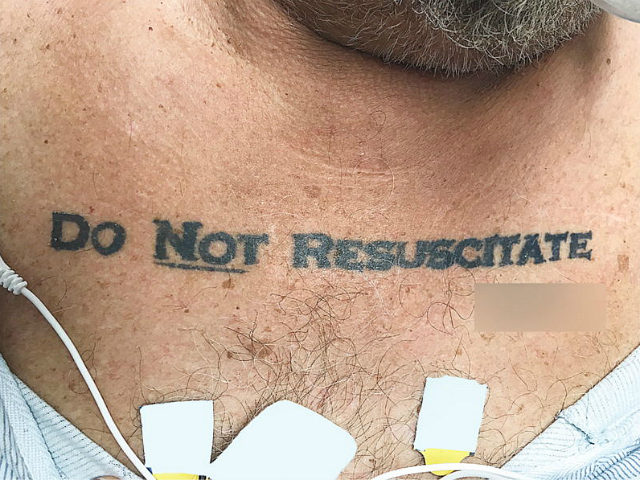 Do Not Resuscitate tattoo