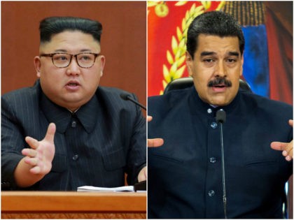 Kim Jong-un and NIcolas Maduro