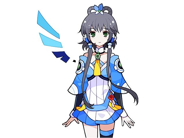 According to her short anime series, Luo Tianyi is an angel who came to earth with a missi