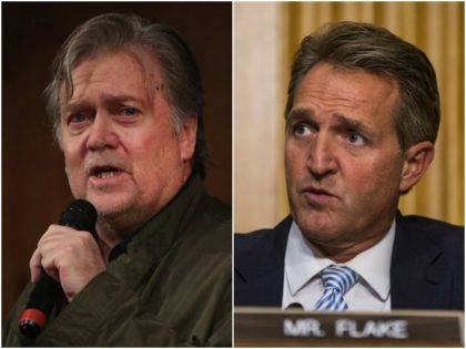 Steve Bannon and Jeff Flake