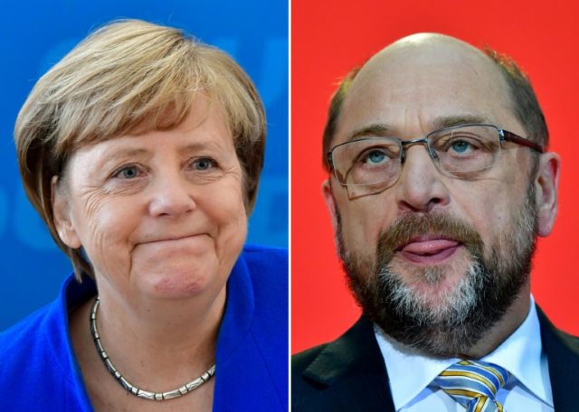 Martin Schulz's SDP has been under pressure to form an alliance with German Chancellor Ang