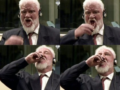 Slobodan Praljak died in hospital shortly after necking the contents of a small brown glass bottle in the ICTY courtroom