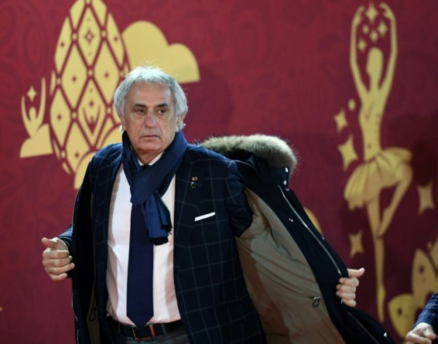 Japan's national football team coach Vahid Halilhodzic arrives for the Final Draw for the