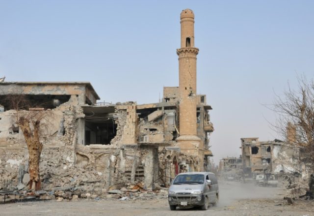 Deir Ezzor's provincial capital of the same name, pictured here on November 5, 2017, has b
