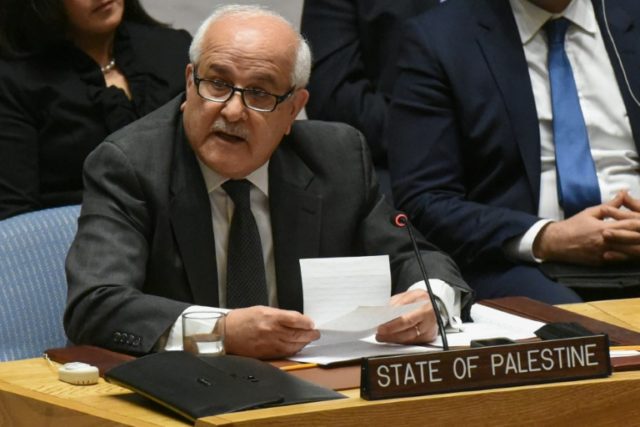 Palestinian Ambassador Riyad Mansour said that he was working on a draft text for a UN reo