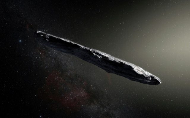 The object, dubbed Oumuamua, was spotted by several Earthly telescopes two months ago, and