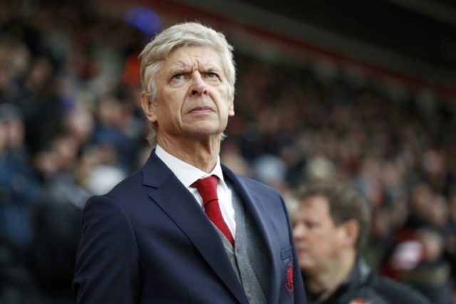 Arsenal manager Arsene Wenger pictured English Premier League match against Southampton at