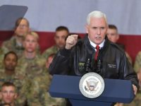 US Vice President Mike Pence made an unannounced pre-Christmas visit to Afghanistan Thursday, addressing troops at Bagram Air Field US Vice President Mike Pence made an unannounced pre-Christmas visit to Afghanistan Thursday, addressing troops at Bagram Air Field