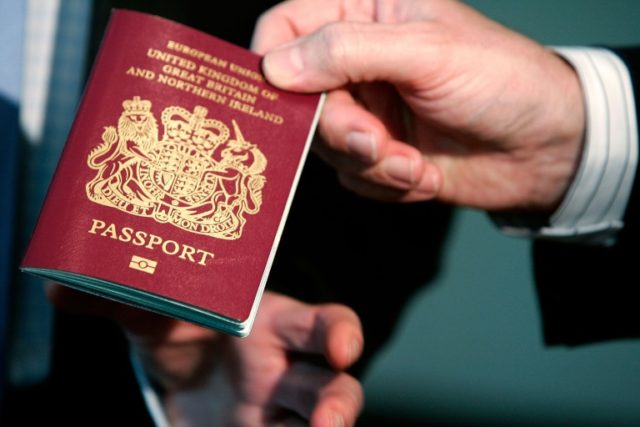 The current burgundy British passport, which will become blue in a post-Brexit redesign