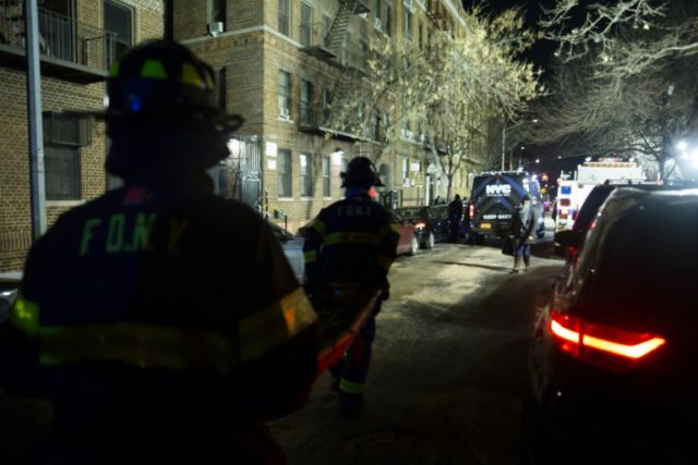 Firefighters put out a major house fire on Prospect avenue in the Bronx borough of New Yor