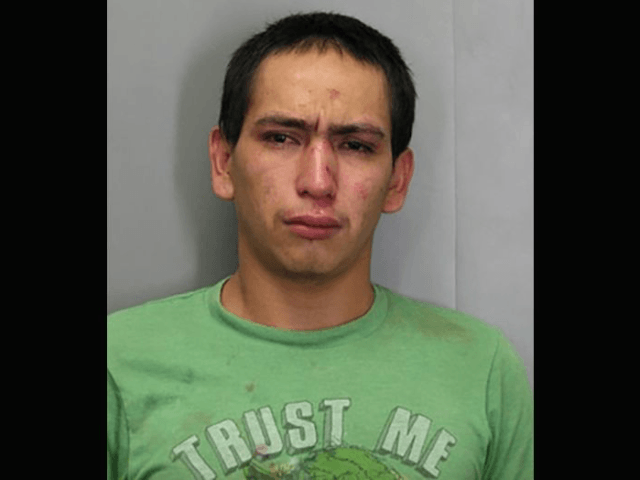 Wilmer Garcia, is accused of stealing a car while wearing a "Trust Me" t-shirt. (Fairfax C