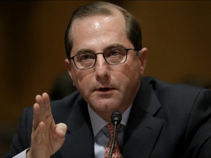 WASHINGTON, DC - JANUARY 09: Alex Azar, Secretary of Health and Human Services nominee, testifies before the Senate Finance Committee January 9, 2018 on Capitol Hill in Washington, DC. Azar testified before the committee on his nomination to join U.S. President Donald TrumpÕs Cabinet. (Photo by Win McNamee/Getty Images)