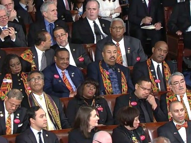 Many members of the Congressional Black Caucus (CBC) refused to stand or applaud when Pres