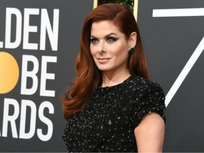 Actress Debra Messing arrives for the 75th Golden Globe Awards on January 7, 2018, in Beve