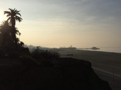 Santa Monica California coast (Joel Pollak / Breitbart News)