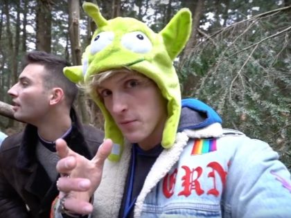 Logan Paul in a YouTube video from Japan's Suicide Forest