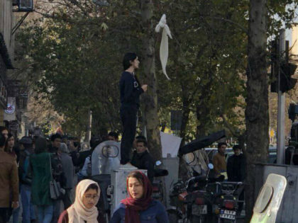 My Stealthy Freedom photograph: This woman hung her scarf on a stick and waved it in the air in protest to compulsory hijab