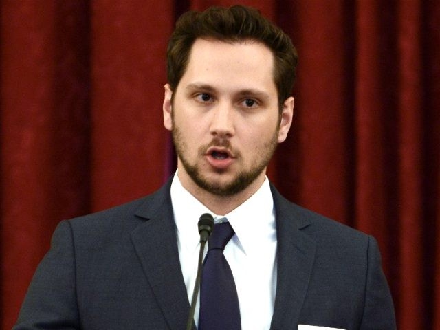 Matt McGorry speaks during #JusticReformNow Capitol Hill Advocacy Day at Russell Senate Of