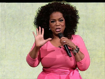 SYDNEY, AUSTRALIA - DECEMBER 12: Oprah Winfrey on stage during her An Evening With Oprah tour on December 12, 2015 in Sydney, Australia. (Photo by Mark Metcalfe/Getty Images)