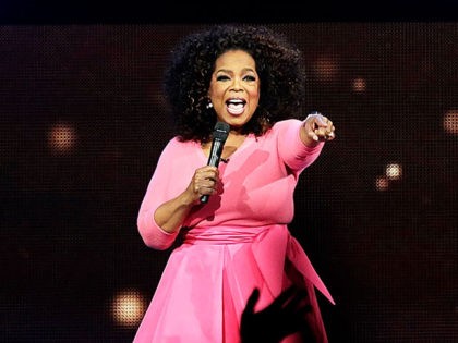 SYDNEY, AUSTRALIA - DECEMBER 12: Oprah Winfrey on stage during her An Evening With Oprah t
