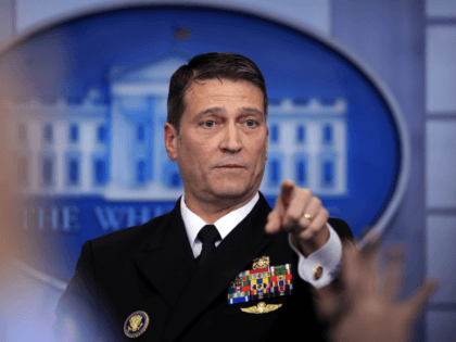 White House physician Dr. Ronny Jackson speaks to reporters during the daily press briefing in the Brady press briefing room at the White House, in Washington, Tuesday, Jan. 16, 2018. (AP Photo/Manuel Balce Ceneta)