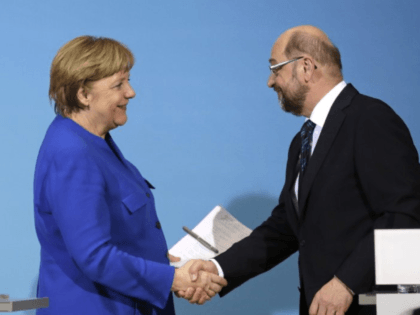 Merkel and Martin Schulz