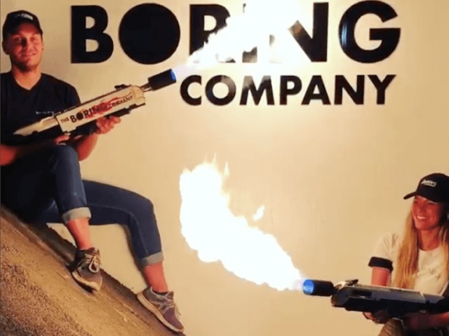 Boring Company flamethrowers (Elon Musk / Instagram)