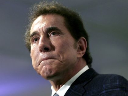 This March 15, 2016, file photo, shows casino mogul Steve Wynn at a news conference in Med