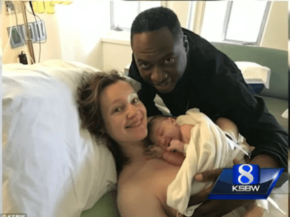 Soldier hops ten flights in two days to be at baby's birth
