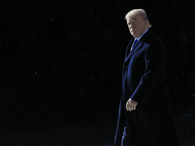 President Donald Trump walks from the Oval Office as he leaves the White House in Washington, Friday, Jan. 5, 2018, enroute to Camp David, Md., to participate in congressional Republican leadership retreat. (AP Photo/Manuel Balce Ceneta)