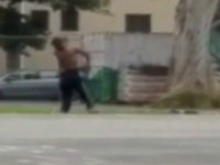 gym-teacher-strips-school-playground-screenshot The unidentified teacher took his clothes off at Carthay Center Elementary School in Los Angeles on Friday before chasing shocked second and fifth grade students.
