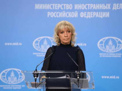 MOSCOW, RUSSIA - DECEMBER 13, 2017: Russian Foreign Ministry Spokeswoman Maria Zakharova during a press briefing on Russia's foreign policy. Mikhail Japaridze/TASS (Photo by Mikhail Japaridze\TASS via Getty Images)