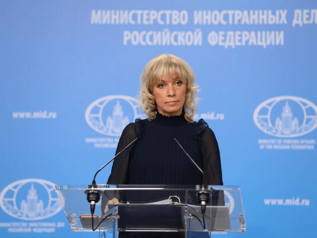 MOSCOW, RUSSIA - DECEMBER 13, 2017: Russian Foreign Ministry Spokeswoman Maria Zakharova during a press briefing on Russia's foreign policy. Mikhail Japaridze/TASS (Photo by Mikhail Japaridze\TASS via Getty Images)