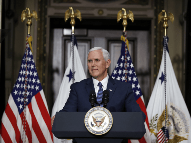 Vice President Mike Pence speaks during a swearing-in ceremony for U.S. Ambassador to Japa