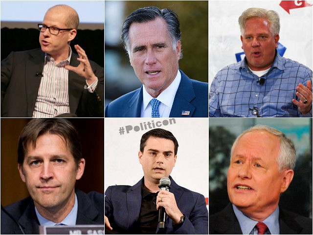 Max Boot, Mitt Romney, Glenn Beck, Ben Sasse, Ben Shapiro, Bill Kristol