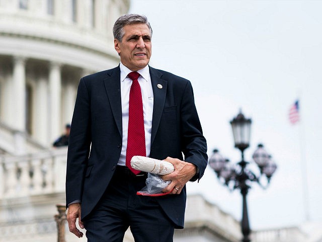 UNITED STATES - MAY 4: Rep. Lou Barletta, R-Pa., walks down the House steps at the Capitol