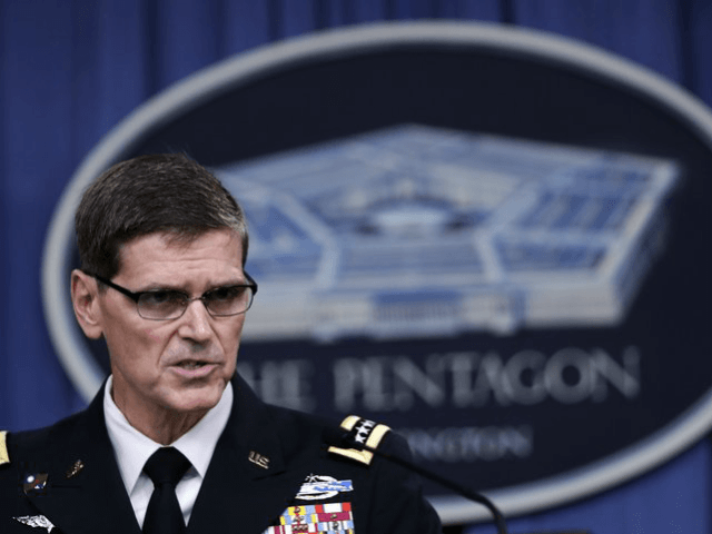 U.S. Central Command Command Commander, U.S. Army Gen. Joseph Votel, speaks to reporters a