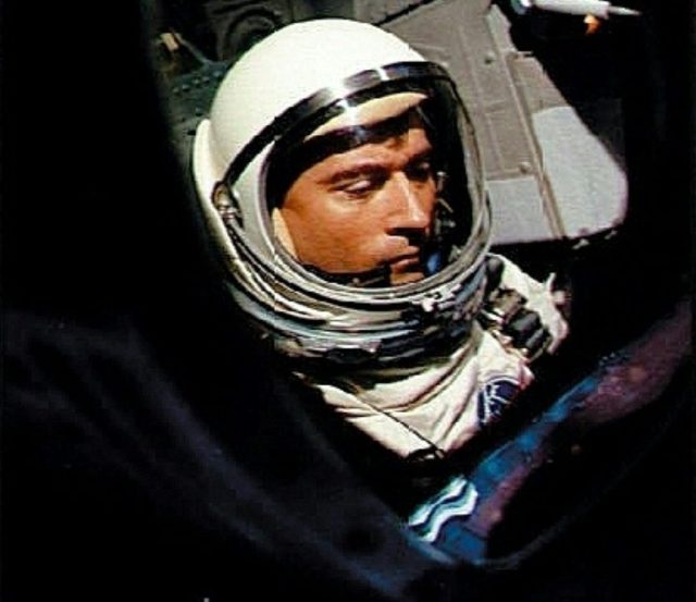 US astronaut John Young, pictured aboard Gemini III on March 23, 1965, was the only astron