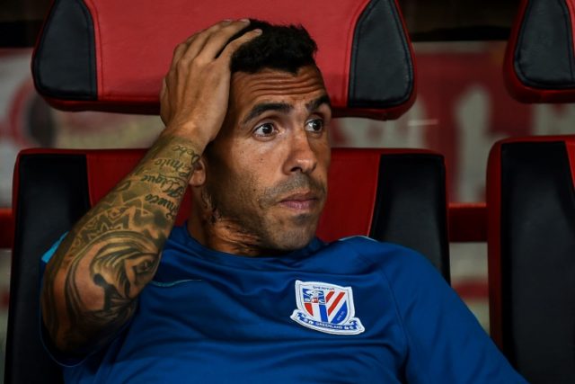 Argentine star Carlos Tevez scored just four goals in the Chinese Super League and missed