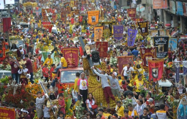 The statue will pass through the streets of old Manila, a journey that usually takes 20 ho