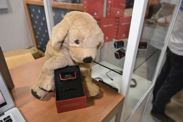 The Jagger & Lewis emotional and activity tracker for dogs is seen at the 2018 Consume